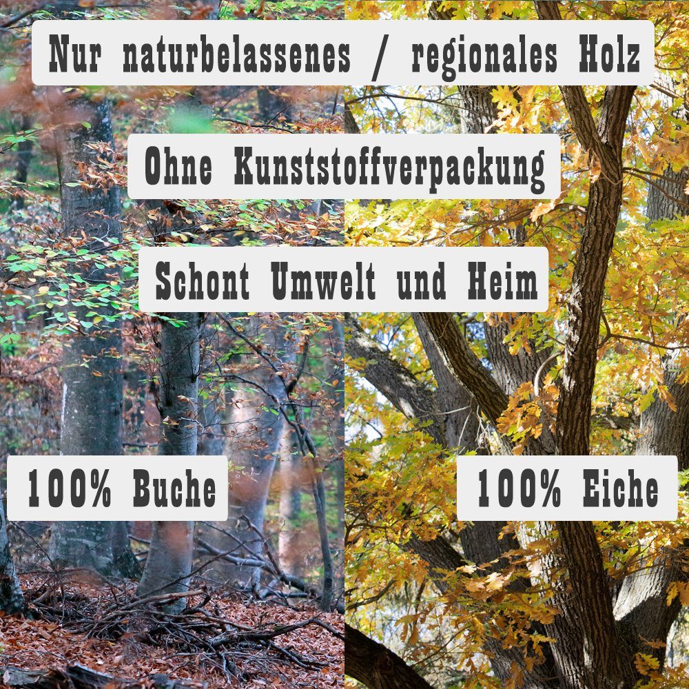 Grillmaster Räucherspäne Räucherklötze 2-4 kg Buche Eiche Chunks Räuchern Smoken BBQ Feuer, 2 kg