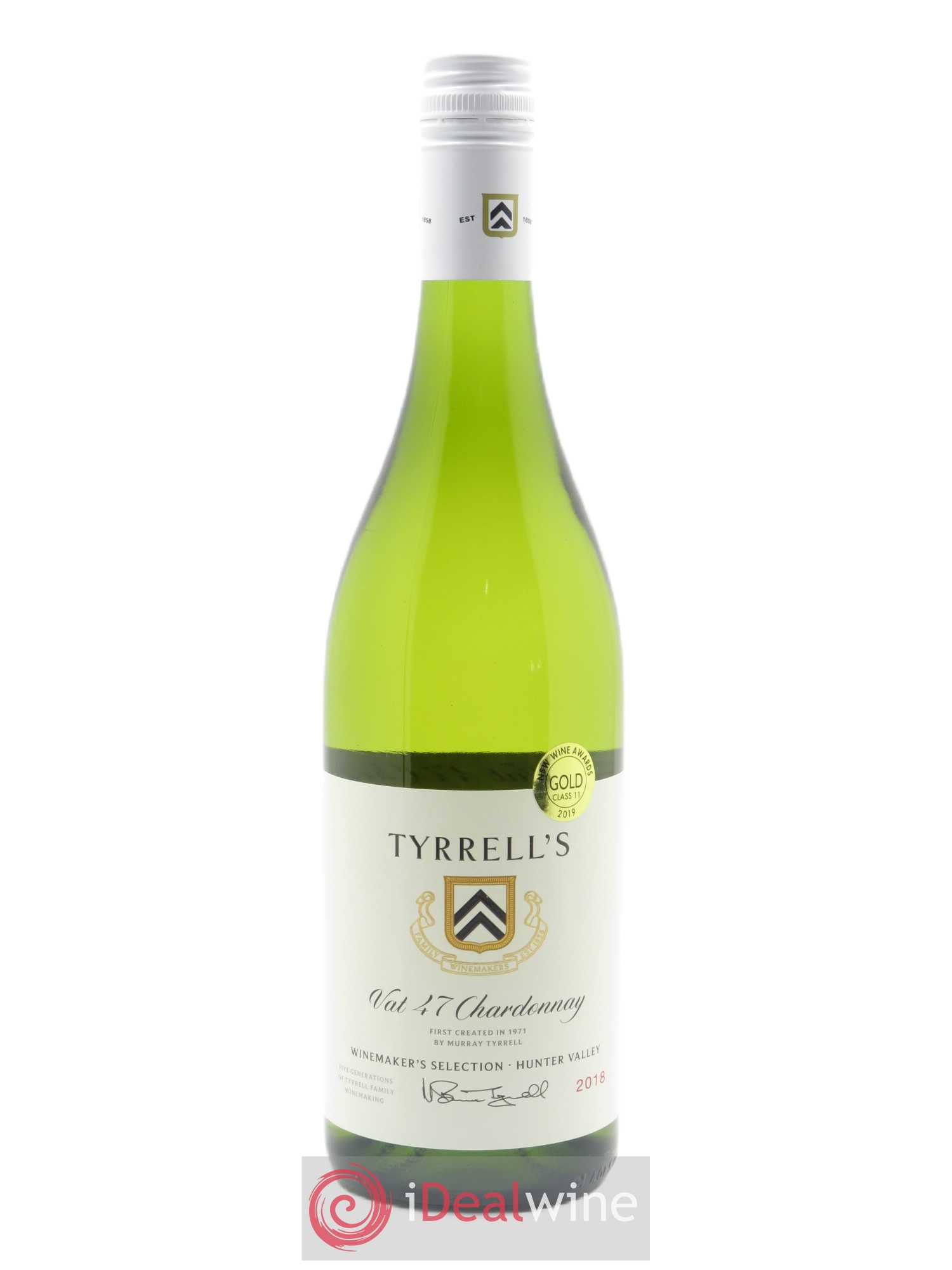 Hunter Valley Tyrrell's Wines VAT 47 Chardonnay  2018 - Lot de 1 Bouteille