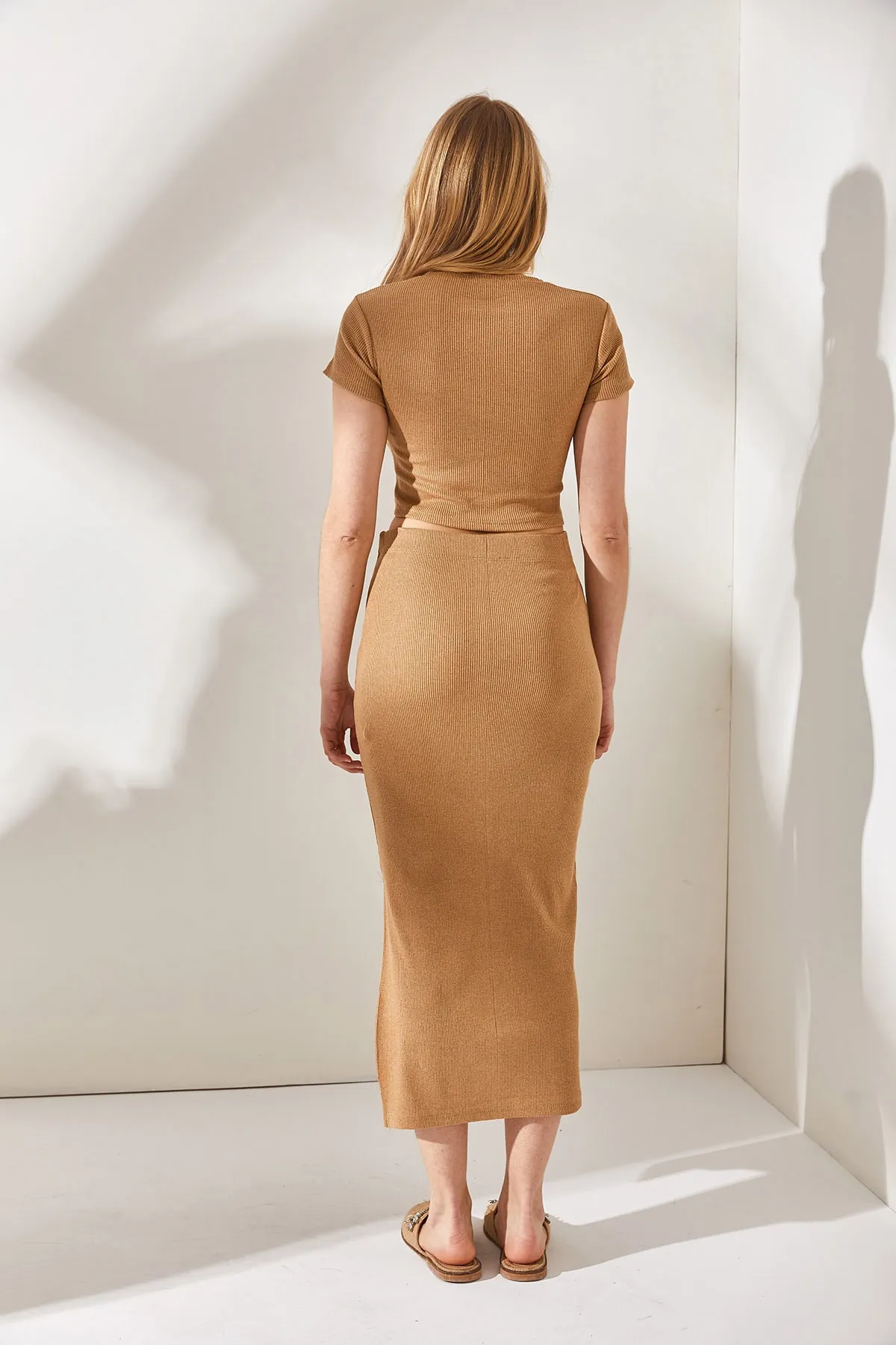 Olalook  Zweiteiler - Braun - Slim Fit