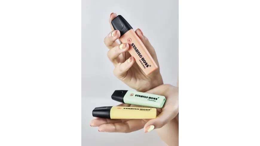 STABILO® Textmarker - STABILO BOSS ORIGINAL Pastel - Einzelstift - cremige Pfirsichfarbe