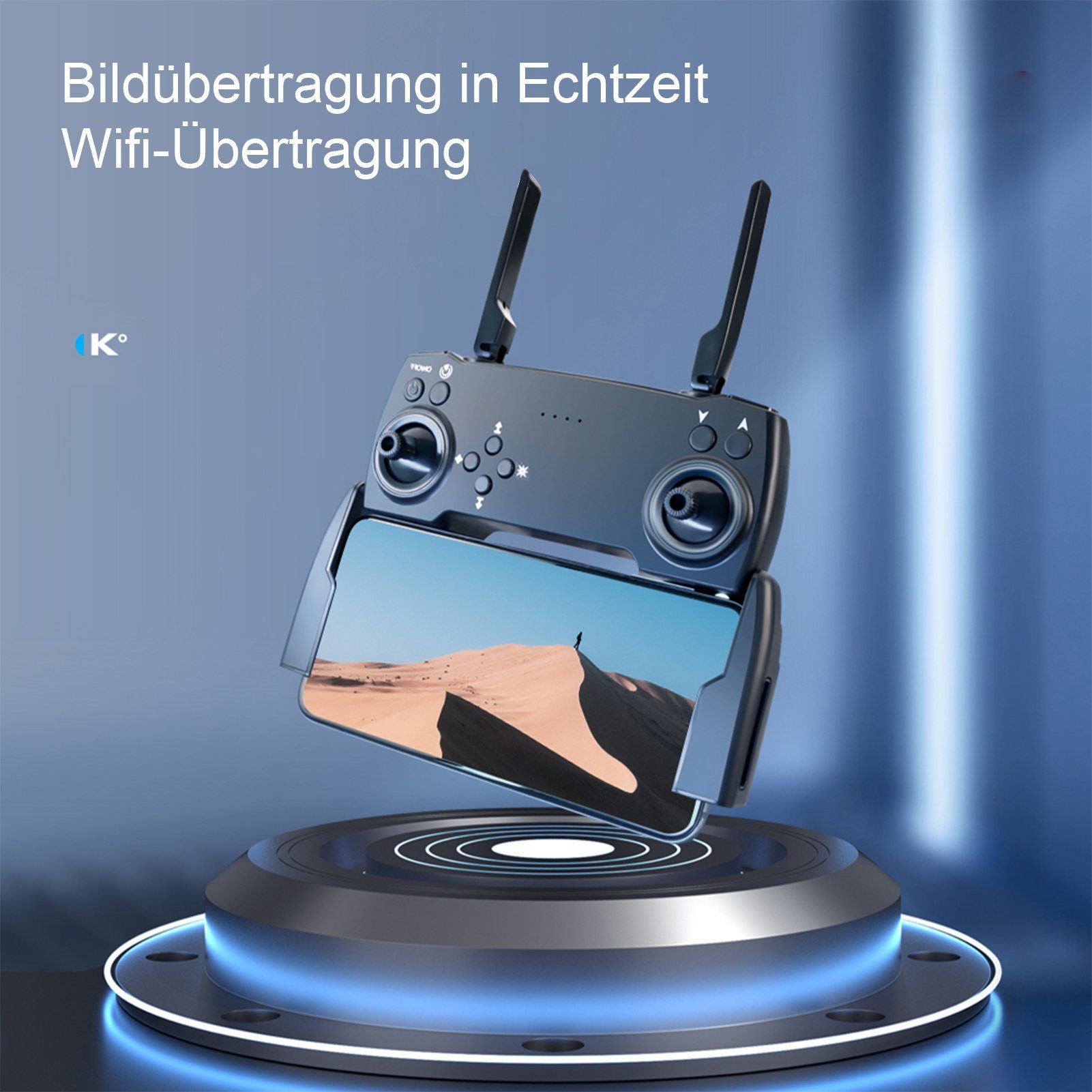 Esun Drohne mit Kamera HD 4K, RC Faltbare FPV Drohnen für Erwachsene,Drone Drohne (4k, Packung, Drone für Kinder Anfänger, 2 Akku Lange Flugzeit)