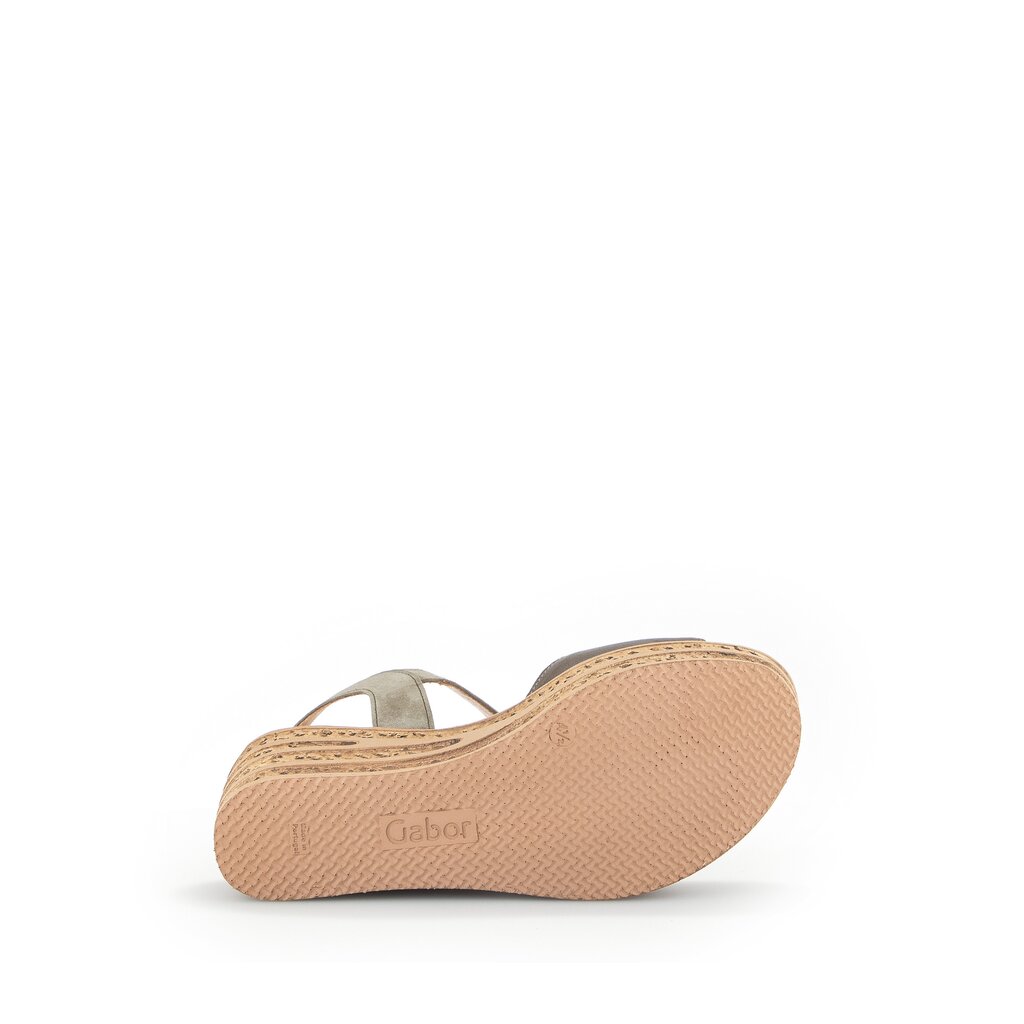 Gabor fashion Keilsandalette grün