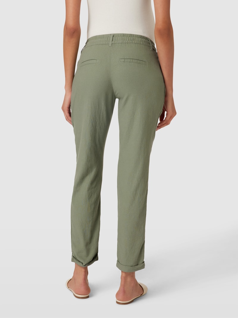 Umstands-Stoffhose mit elastischem Bund Modell 'BEACH' in khaki