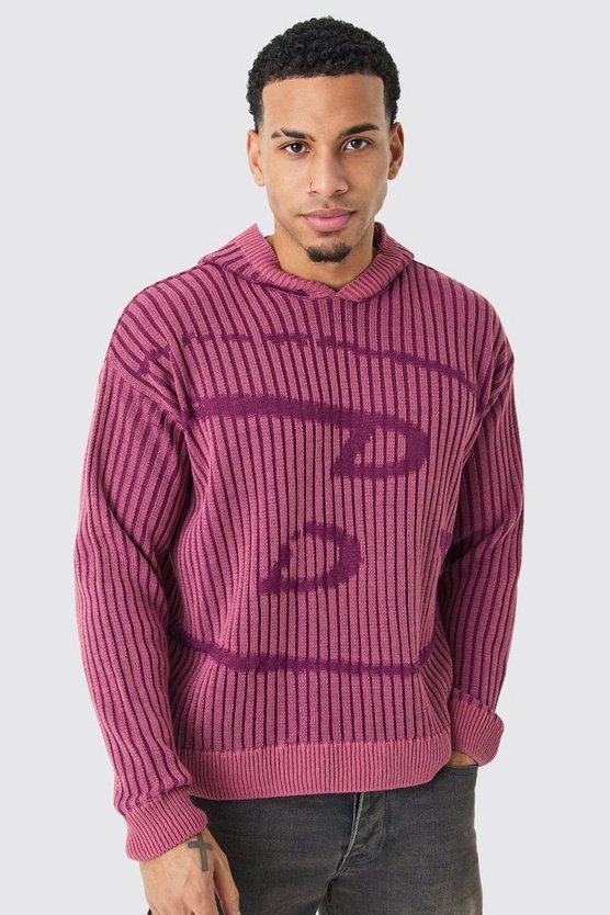 Kastiger Oversize Hoodie mit Logo