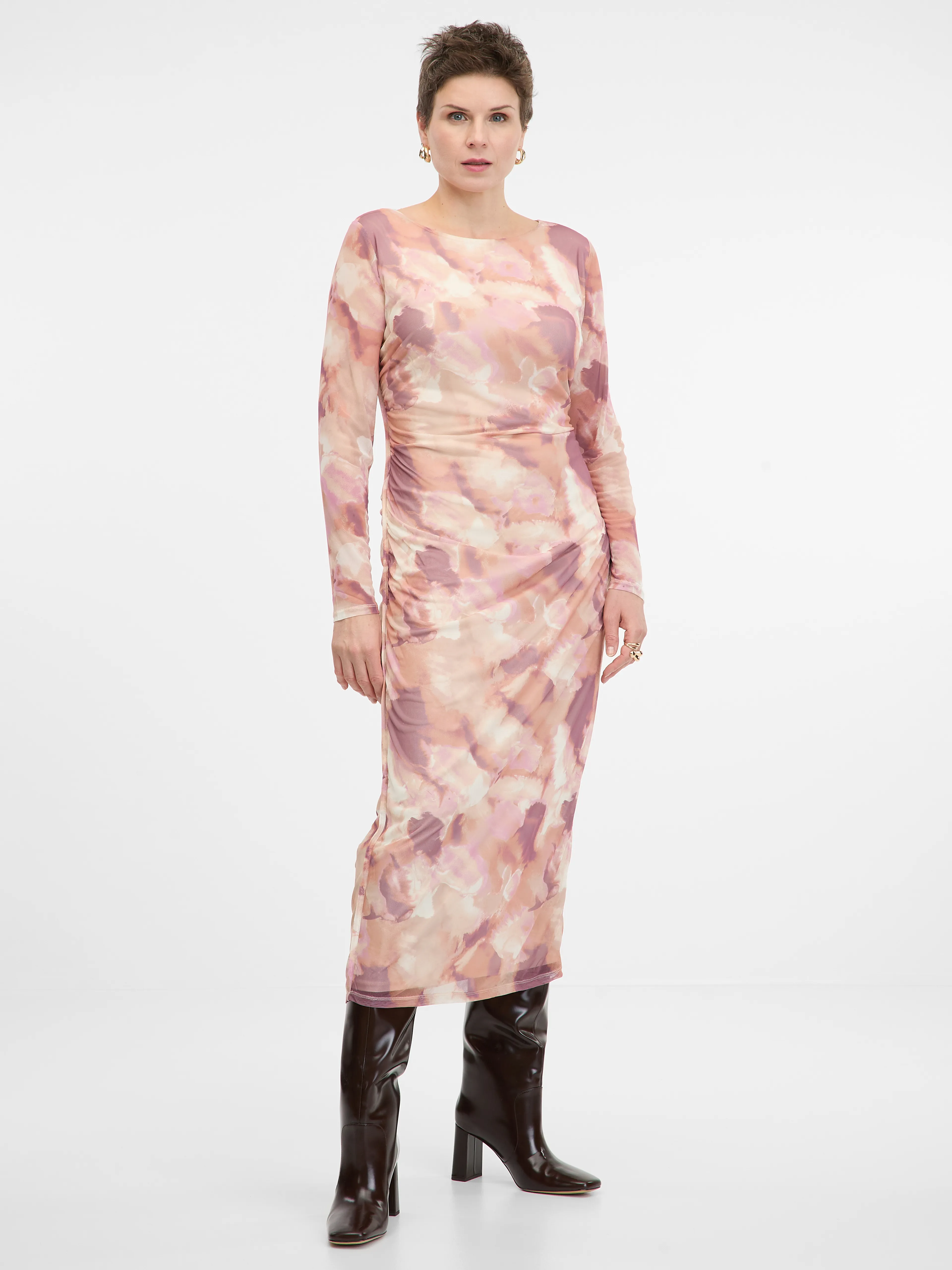 Hellrosa Midikleid ORSAY