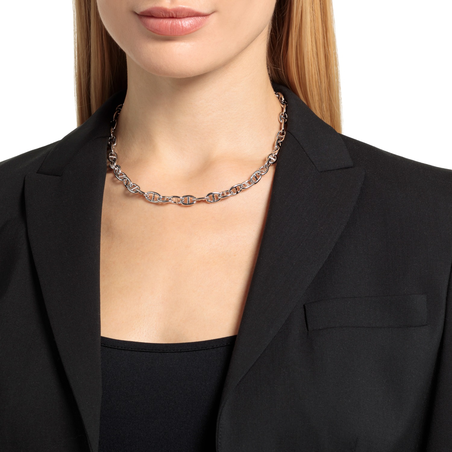 Collier für Damen. 925 Sterling Silber. Zirkonia synth.