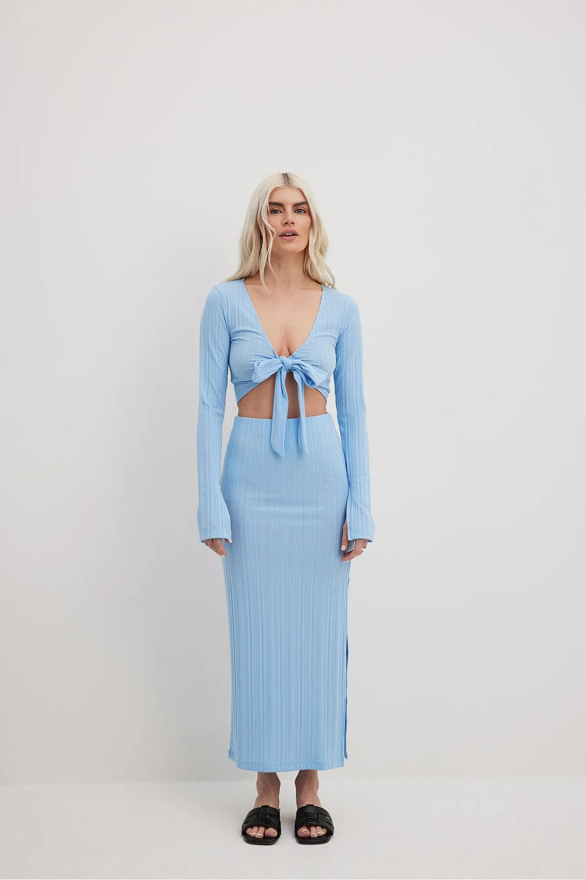 NA-KD  Rock - Blau - Midi