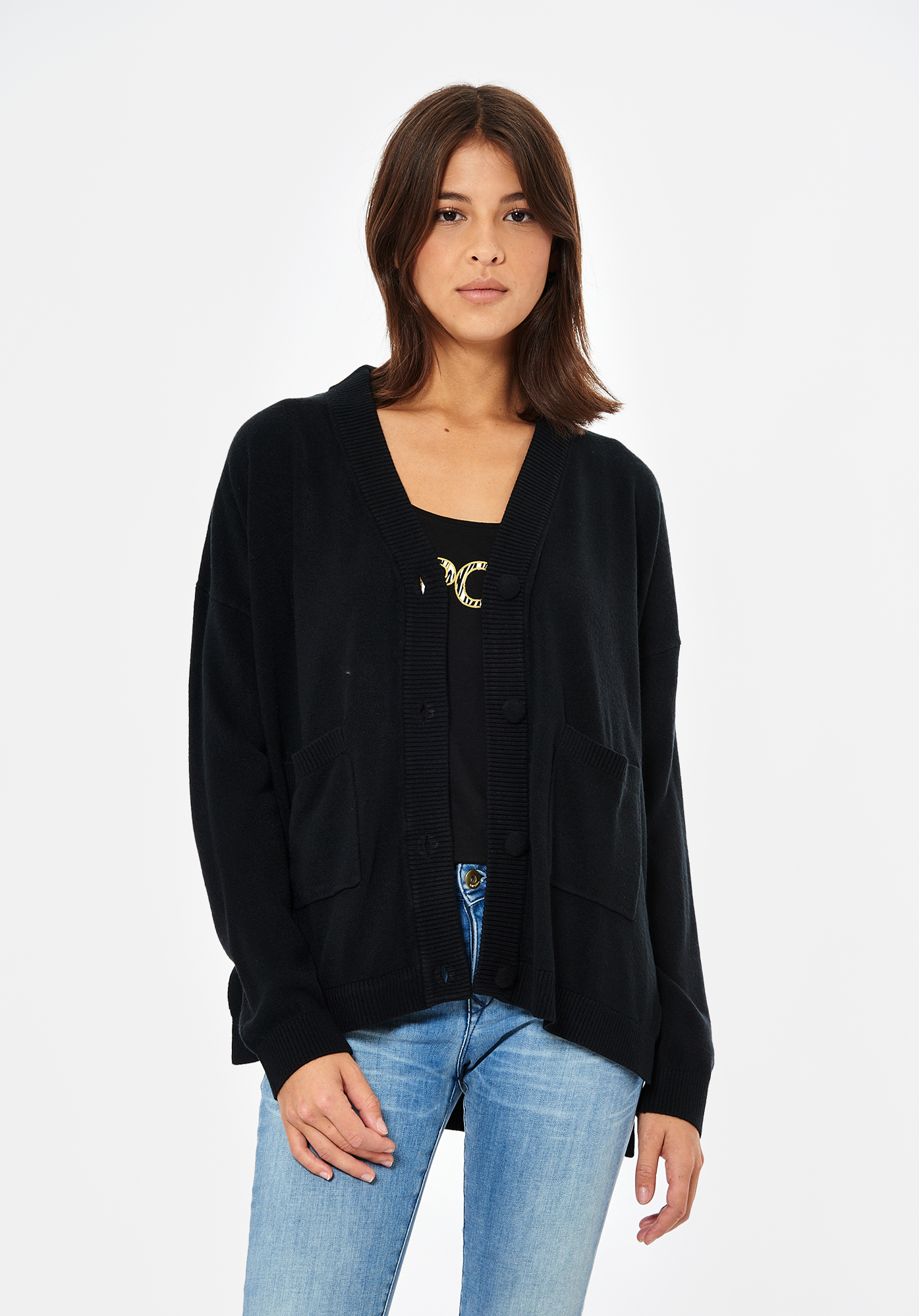 JILET  Gilet noir Femme