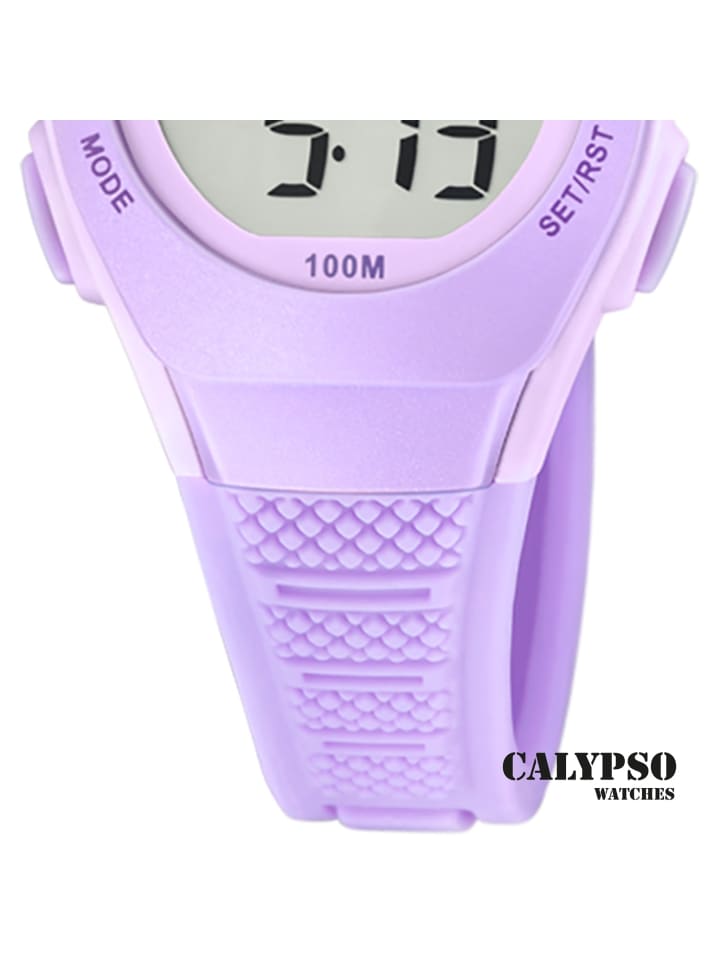 Calypso Digital-Armbanduhr Calypso Junior lila klein (ca. 28mm) günstig kaufen onesize