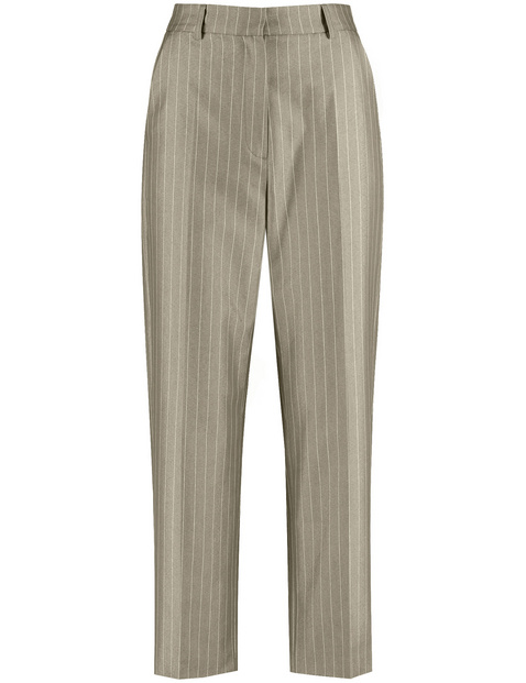 Feine 7/8 Hose mit Nadelstreifen Straight Fit