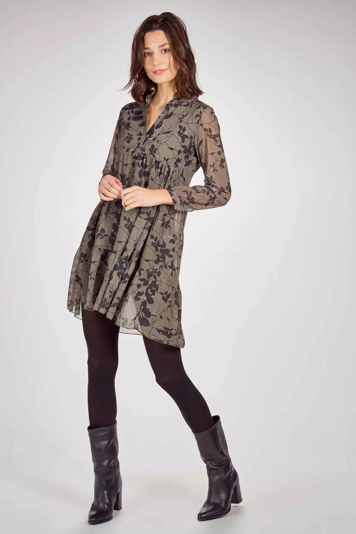 Zabaione Robes Mi Longues Femme couleur vert