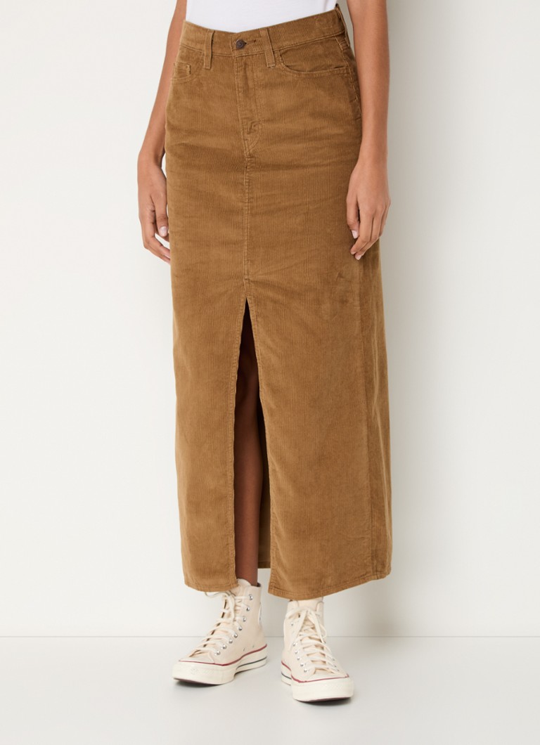 Levi's manšestrová midi sukně s rozparkem