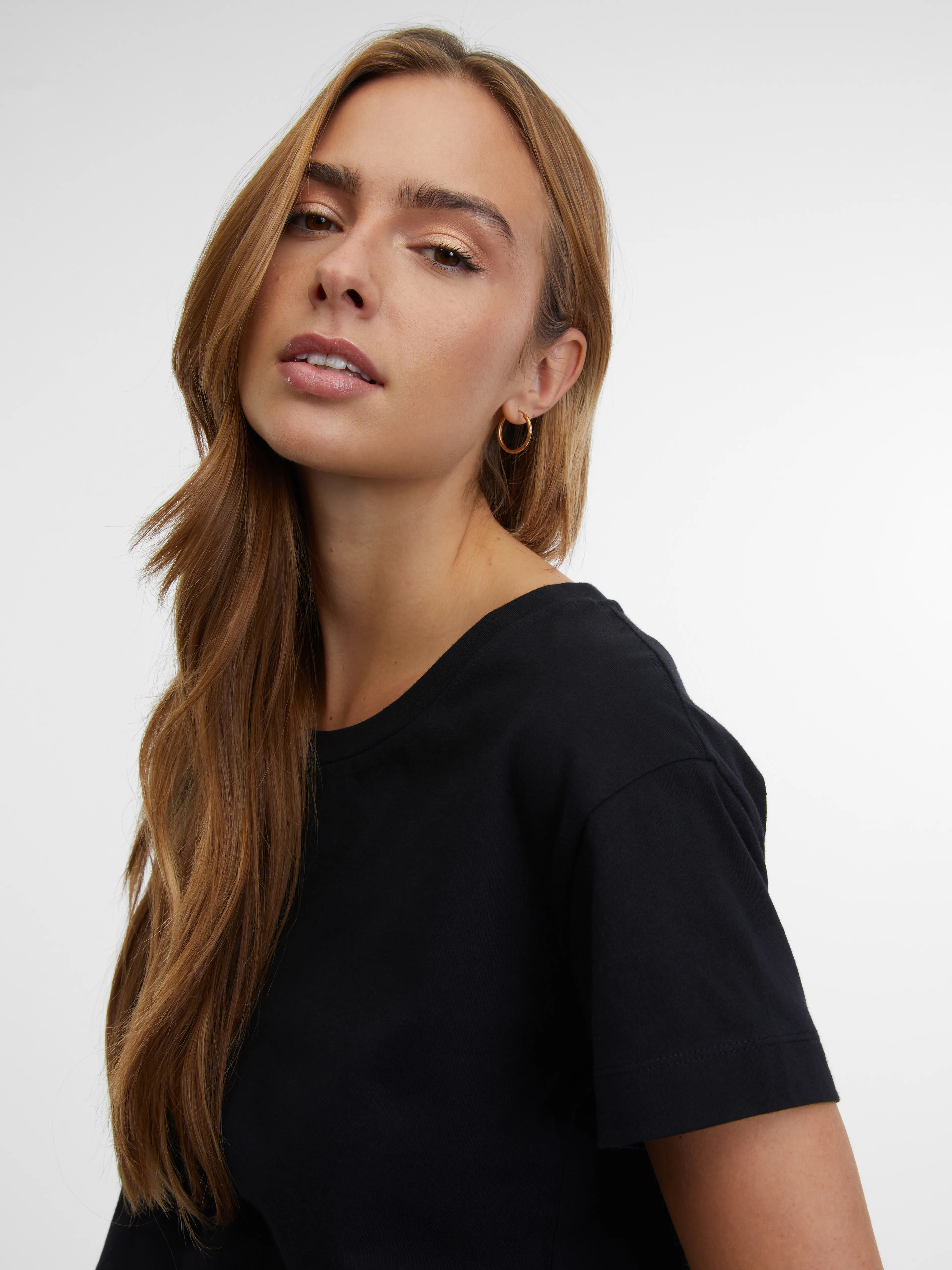 Schwarzes Damen-T-Shirt ORSAY