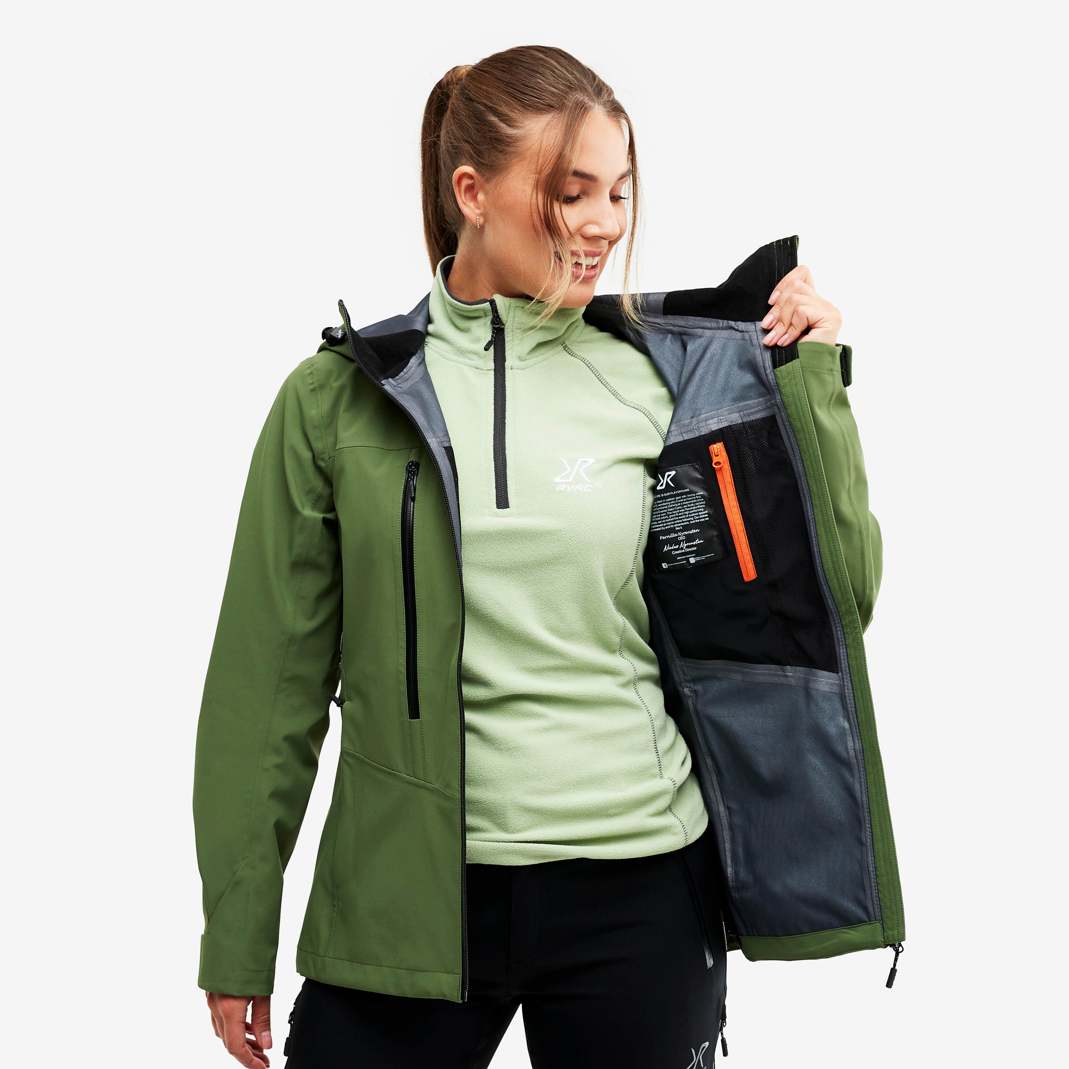 Whisper Jacket Femme Bronze Green