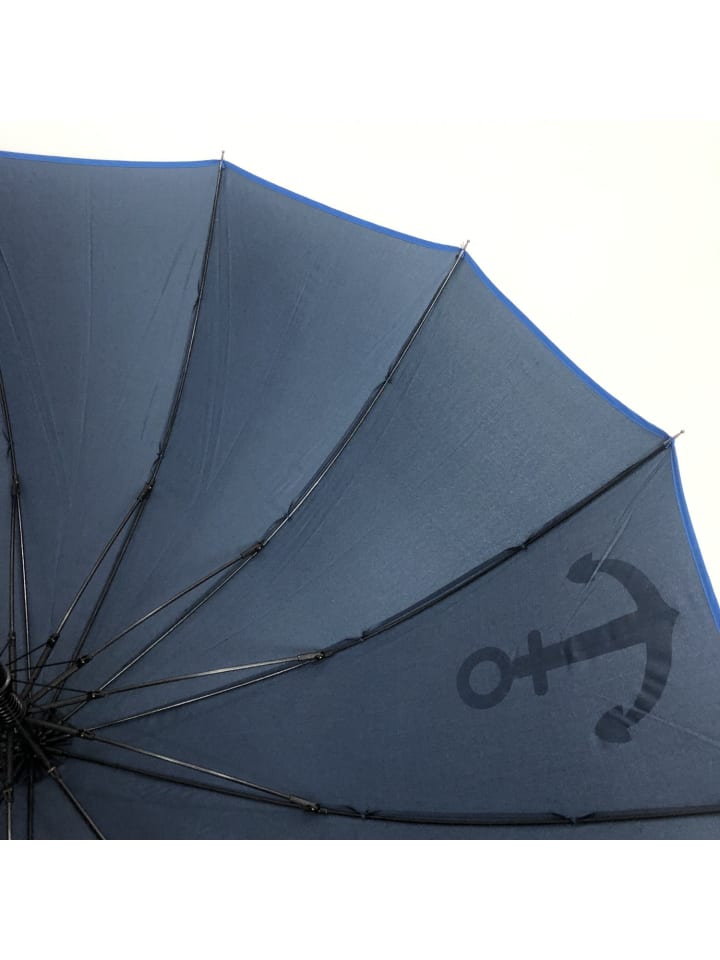 COFI 1453 Holzstockschirm Blau Ankermotiv in Blau günstig kaufen 116
