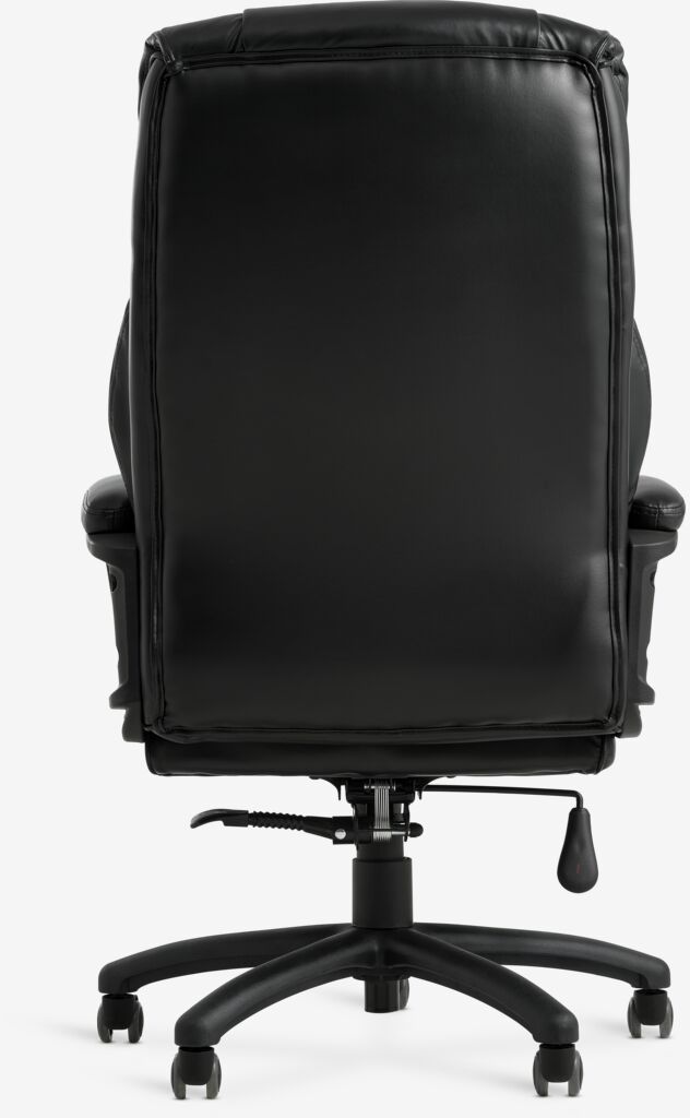 TJELE TJELE chaise de bureau simili cuir noir/noir