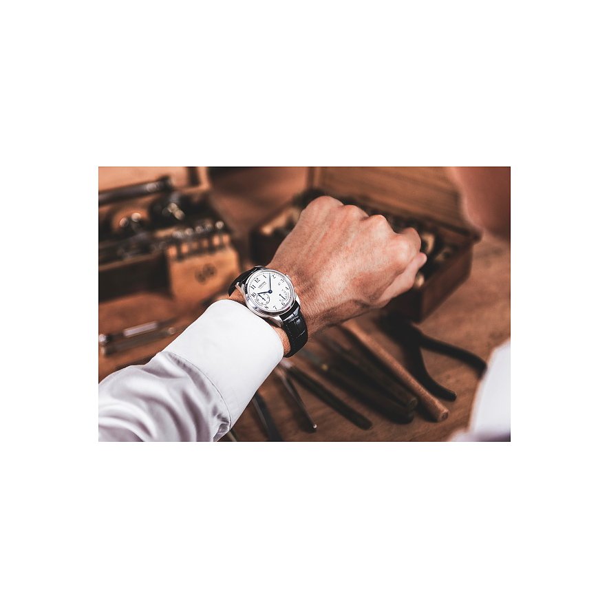 Union Glashütte Herrenuhr 1893 Johannes Dürrstein Edition Gangreserve