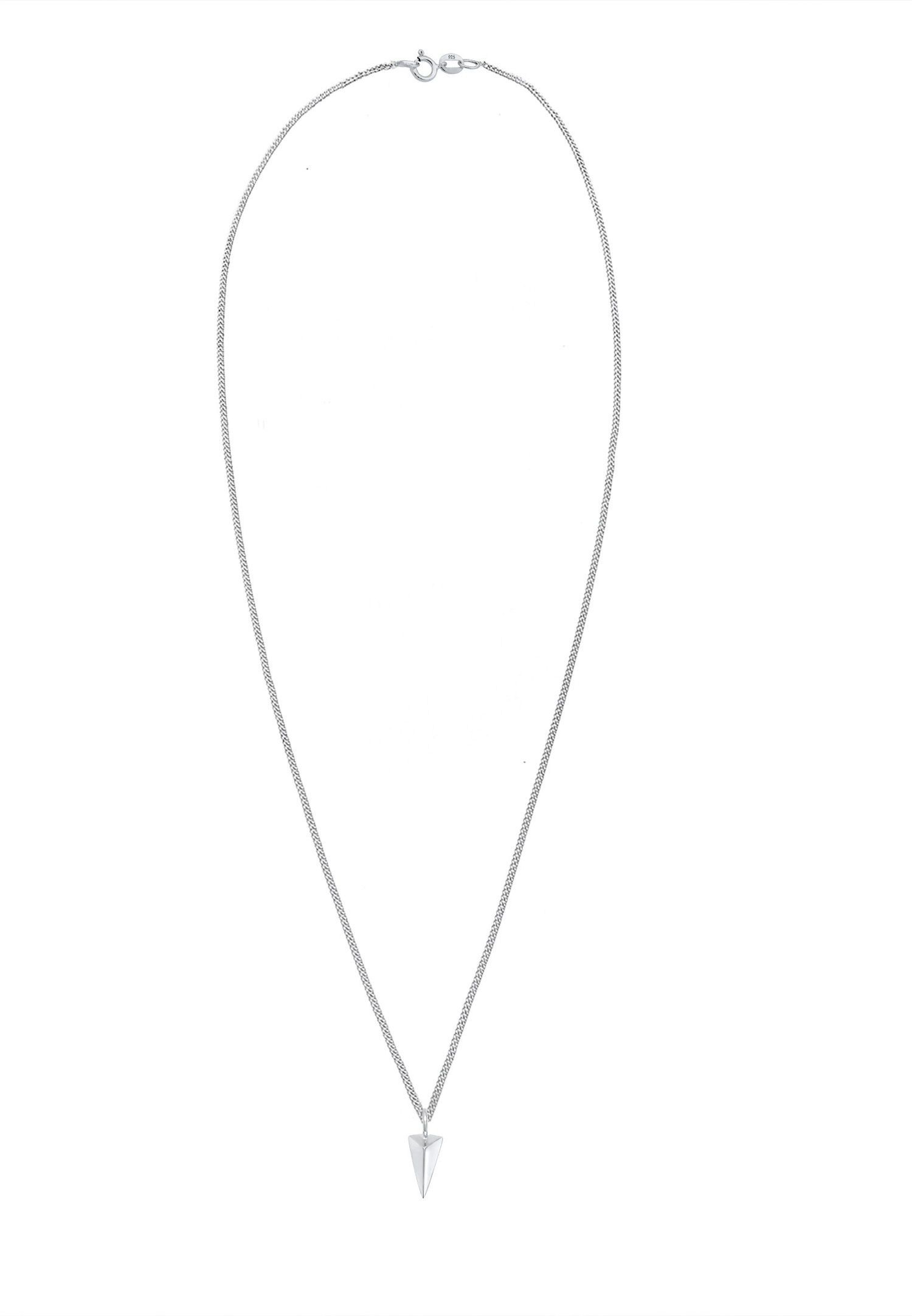 Elli trikampio formos pakabukas „Geo Trend“ minimalistinio dizaino vėrinys moterims – (925/1000) sidabras