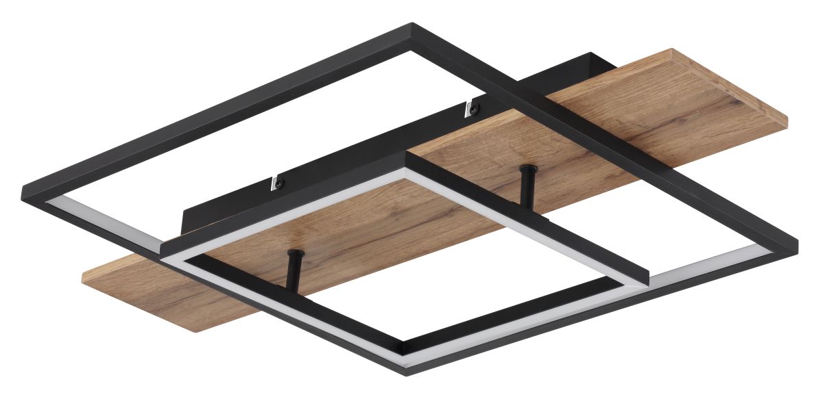 Globo LED Deckenleuchte Square Wood 1