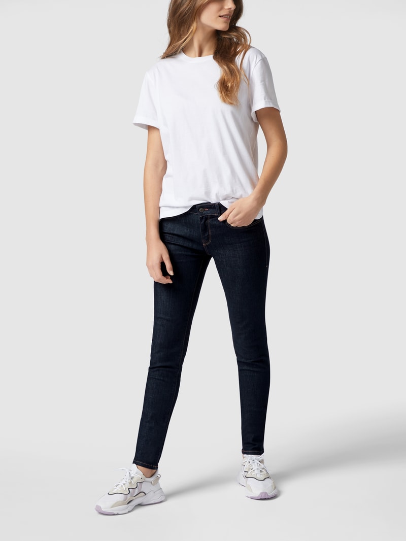 Super Skinny Fit Jeans Viskose-Anteil mit Modell 'Adriana' in dunkelblau