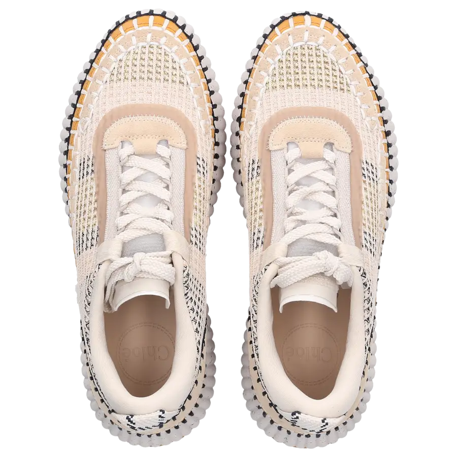 Chloé - Sneaker low NAMA Baumwolle - beige