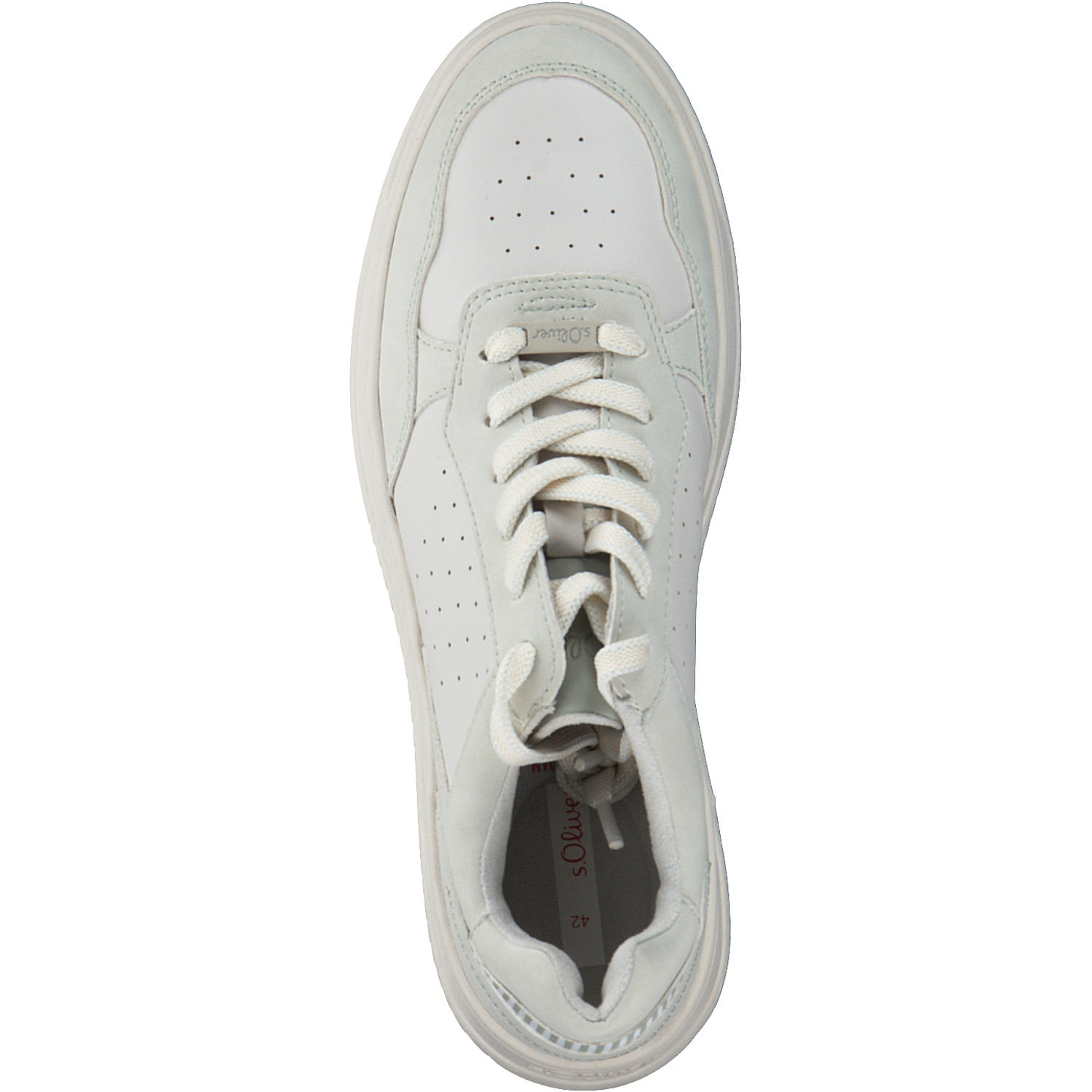 s. Oliver 23610, Schnürschuhe, Damen, OFFWHT/MINT