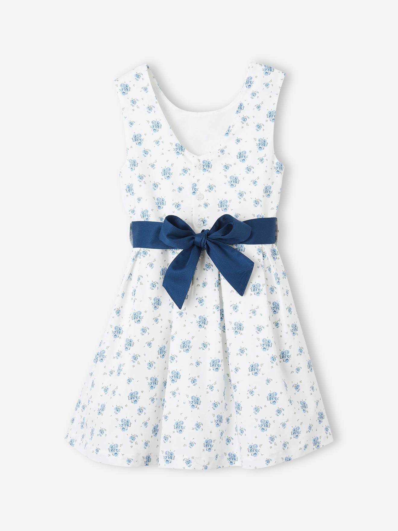 Vertbaudet Mädchen Festkleid - wollweiß