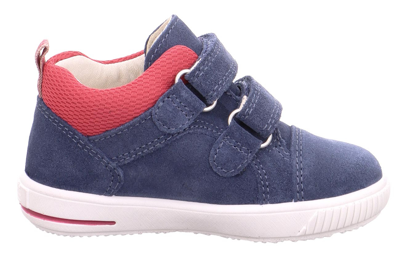 MOPPY - Blau/RotSneaker low mit Klettverschluss