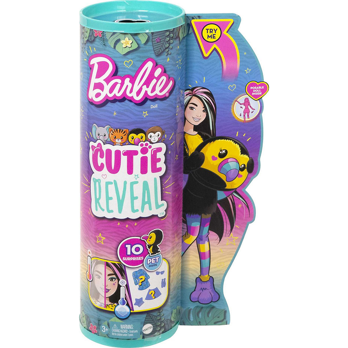 Cutie Reveal Barbie Jungle Series - Toucan
