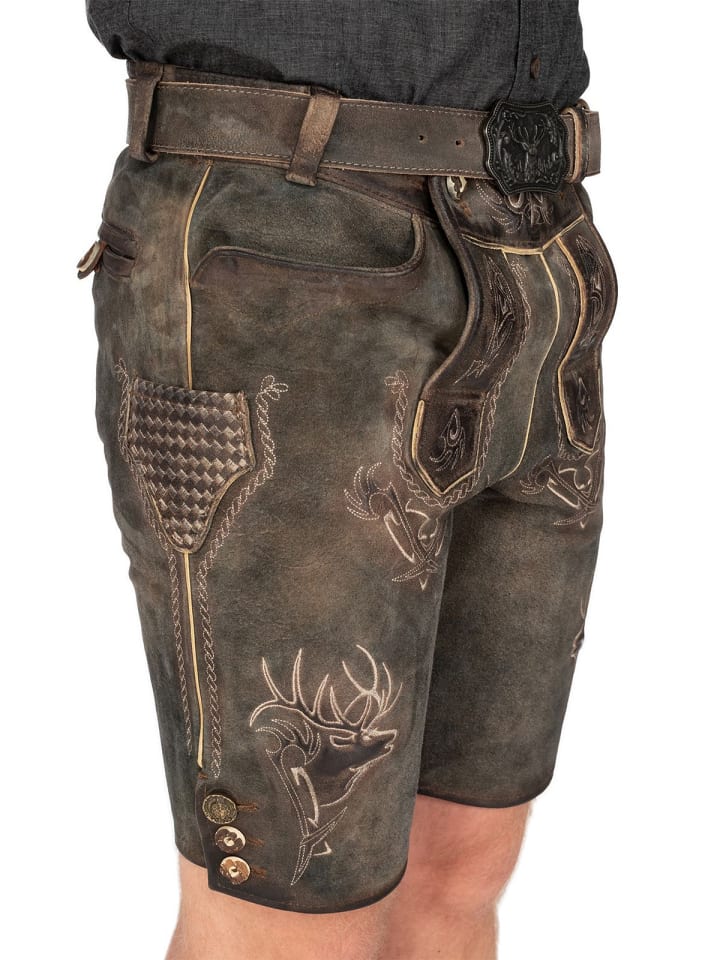 MADDOX Lederhose URGSEE in dunkelbraun günstig kaufen