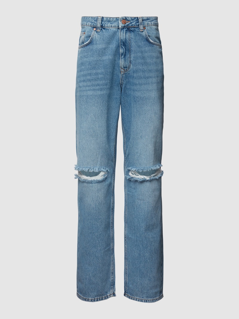 Jeans im Destroyed-Look in blau