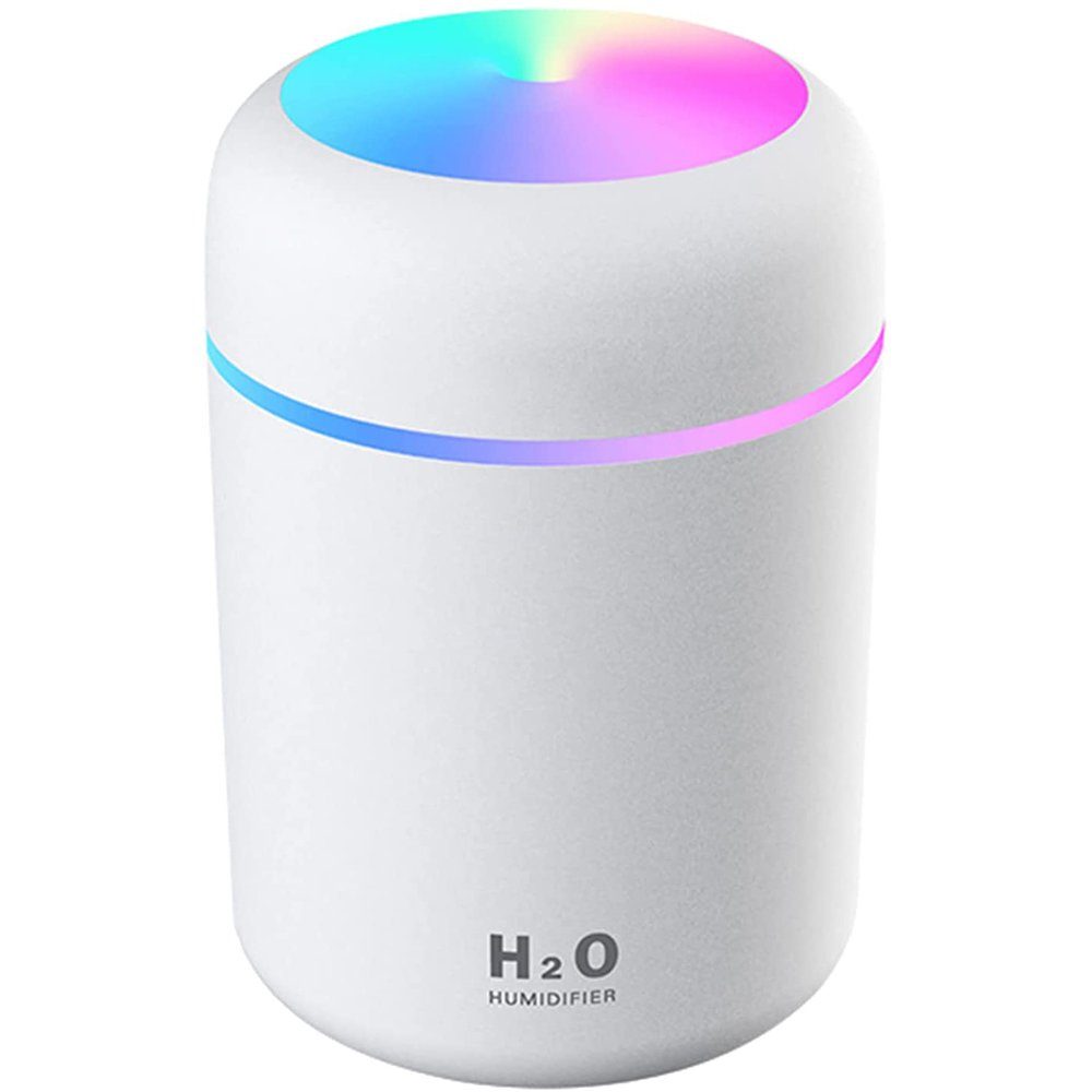 GelldG Luftbefeuchter Luftbefeuchter, Mini USB Ultraschall Humidifier mit 300ml Wassertank