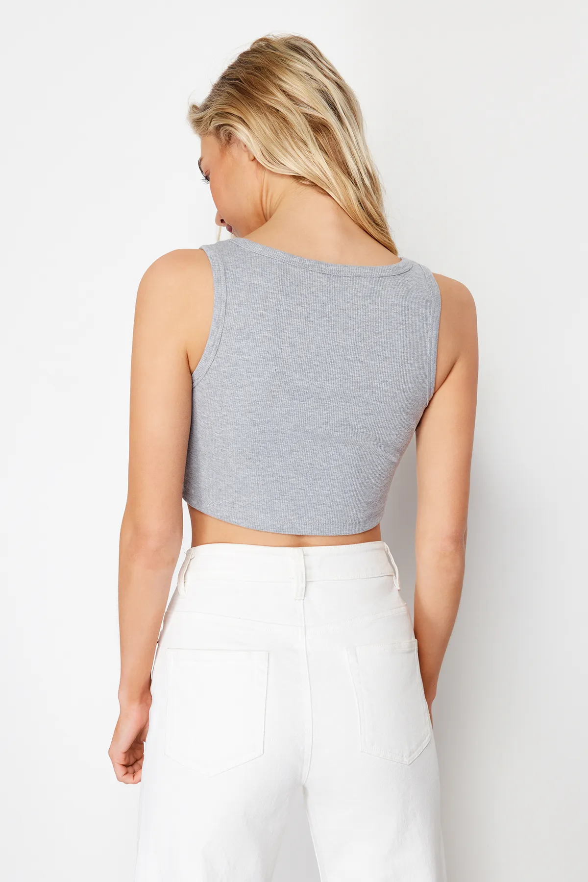 Trendyol Collection  Unterhemd - Grau - Slim Fit