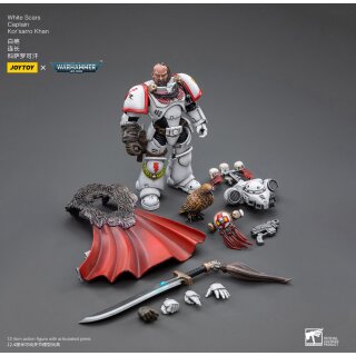 Warhammer 40k Actionfigur 1/18 White Scars Captain Kor'sarro Khan 12 cm