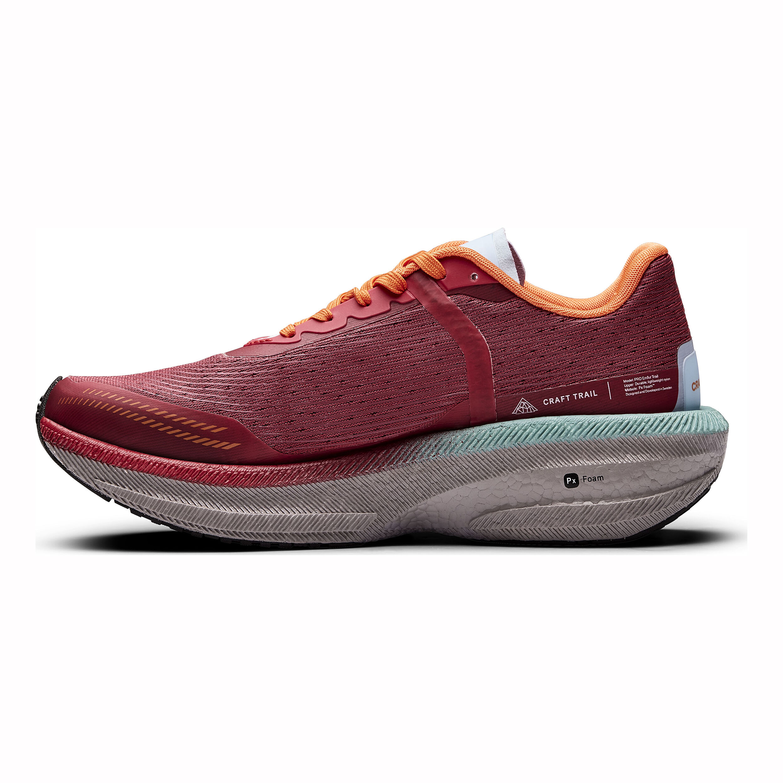 Endurance Trailschuh Damen - Rot, Hellblau