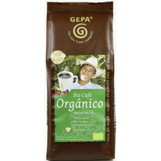 GEPA Faitrade Bio Cafe Organico naturmild gemahlen 250G