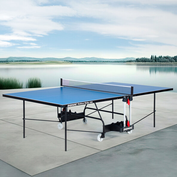 Outdoor Tischtennisplatte ROLLER 400, blau