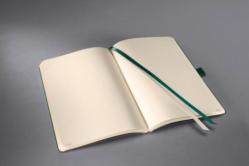 Sigel Conceptum Notizbuch DIN A5 Punktkariert Seitlich gebunden Softcover Hellbraun Perforiert 97 Seiten