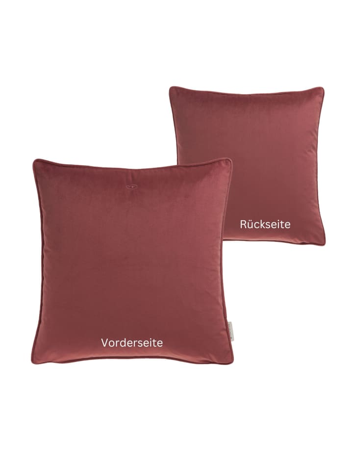 Tom Tailor TT Kissenhülle 2er Set VelvetSignature 45 x 45 cm in Rose günstig kaufen 45 x 45 cm