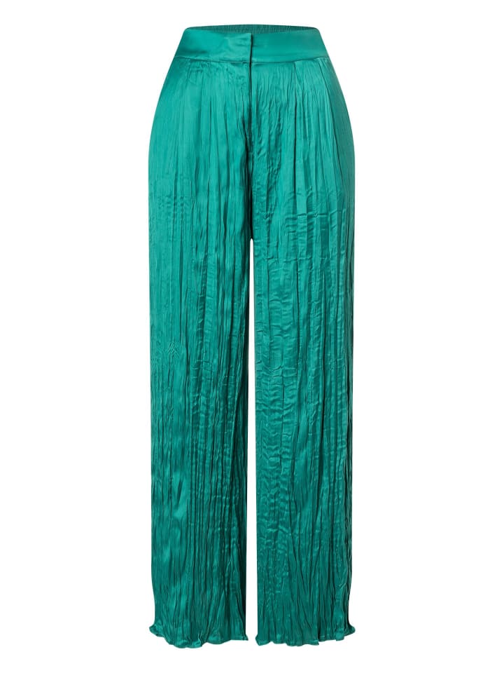 More & More Satinhose in dunkelgrün günstig kaufen