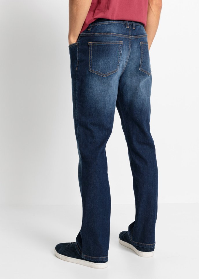 Regular Fit Stretch-Jeans mit Bio-Baumwolle