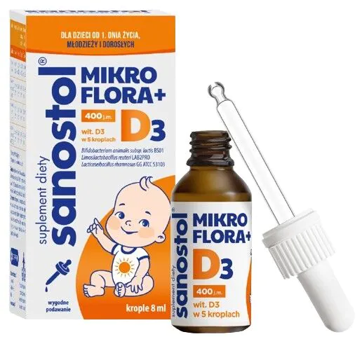 Sanostol Microflora + D3 kapi