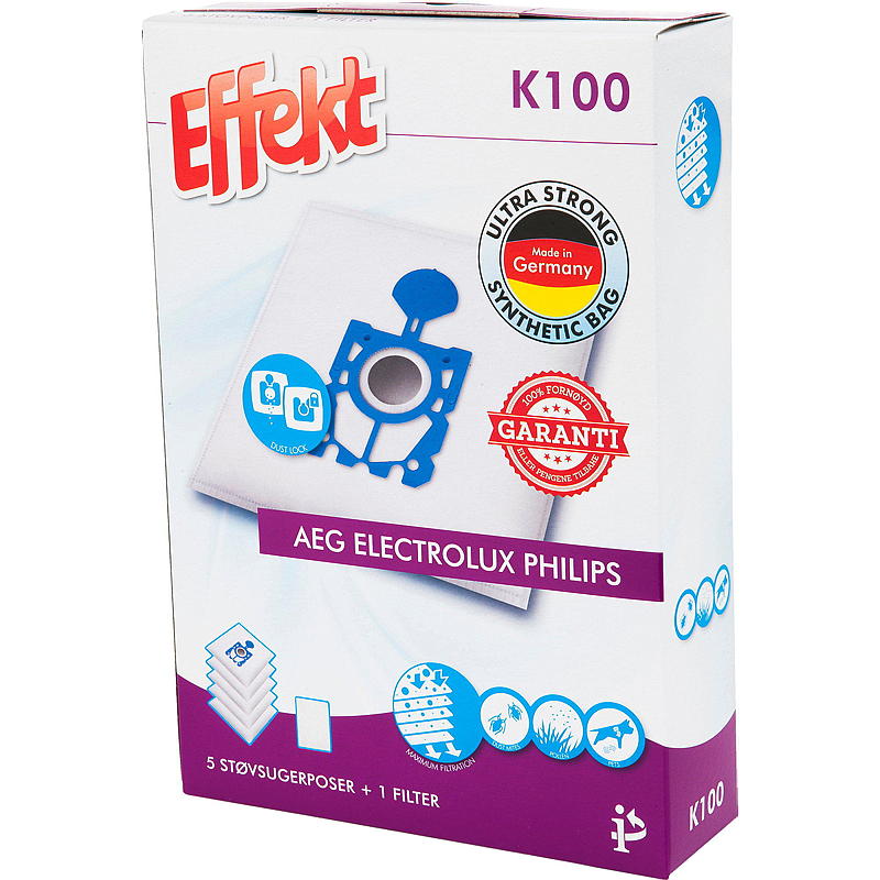 Effekt Støvsugerposer K100 5-pk