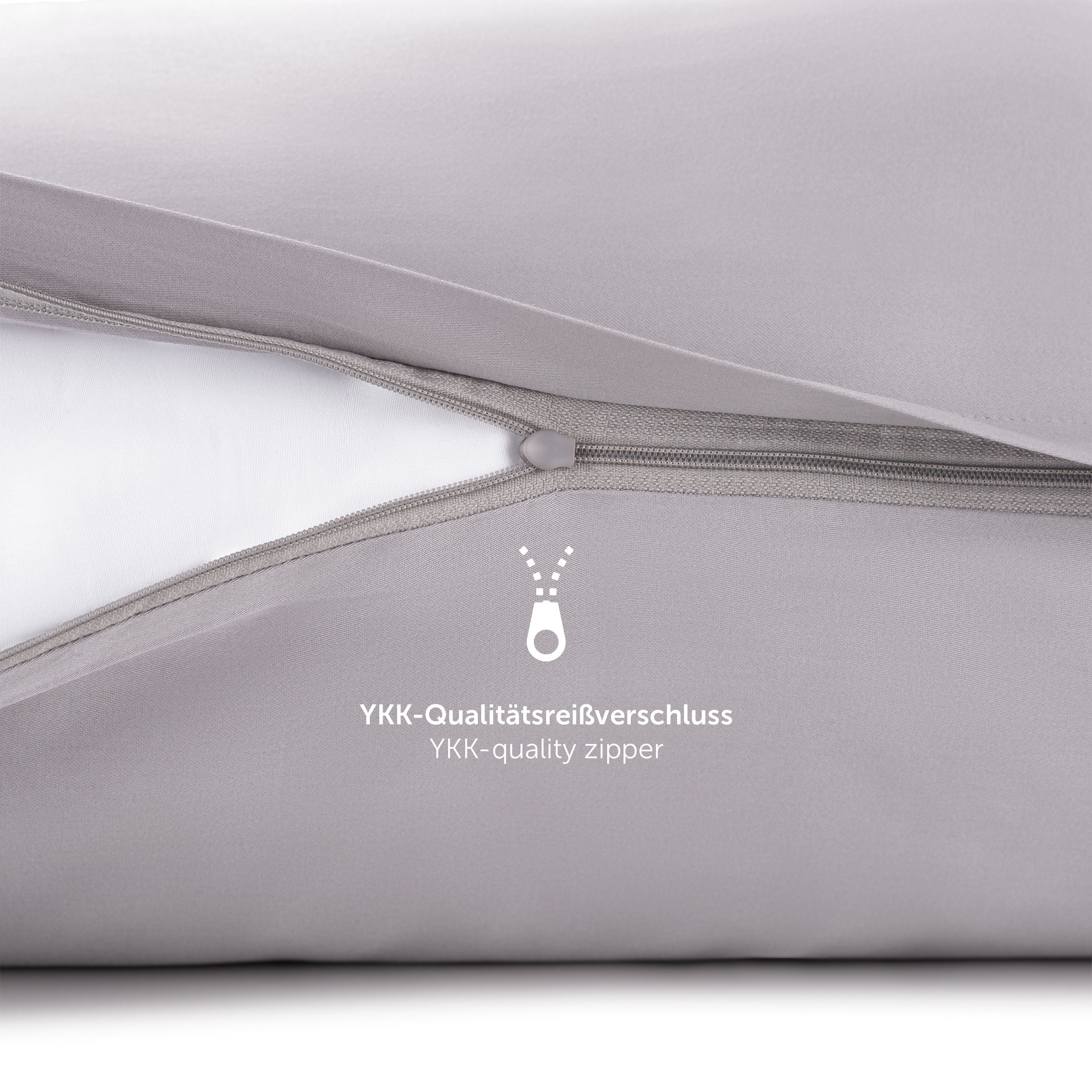 Bettwäsche Premium Mako Satin Baumwolle Bettwäsche Set mit Kissenbezug, Blumtal, Mako-Satin, 2 teilig, Superweiches Bettbezug Set mit edler Glanz Optik