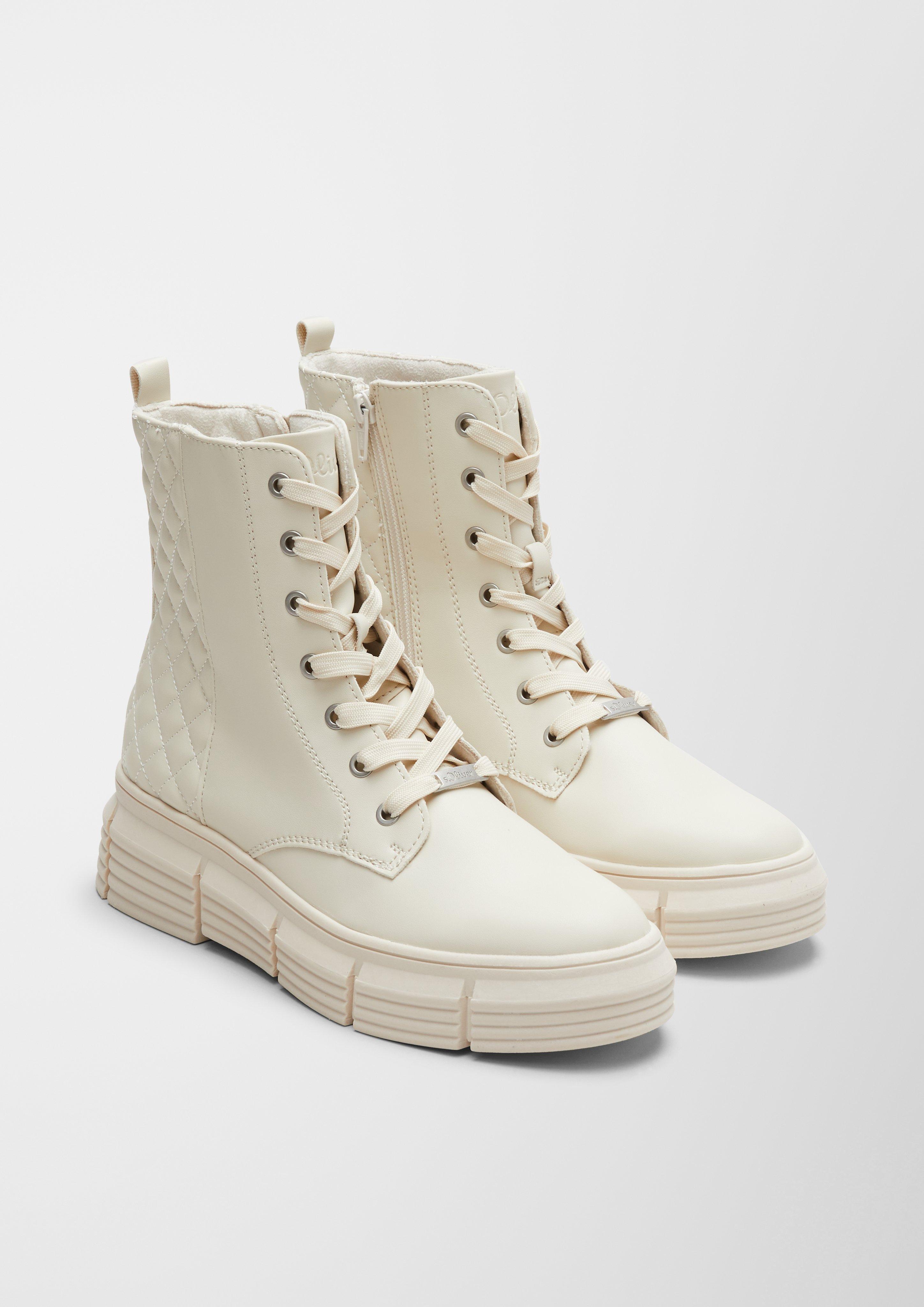 Schnürboots mit Steppung  6006481-462