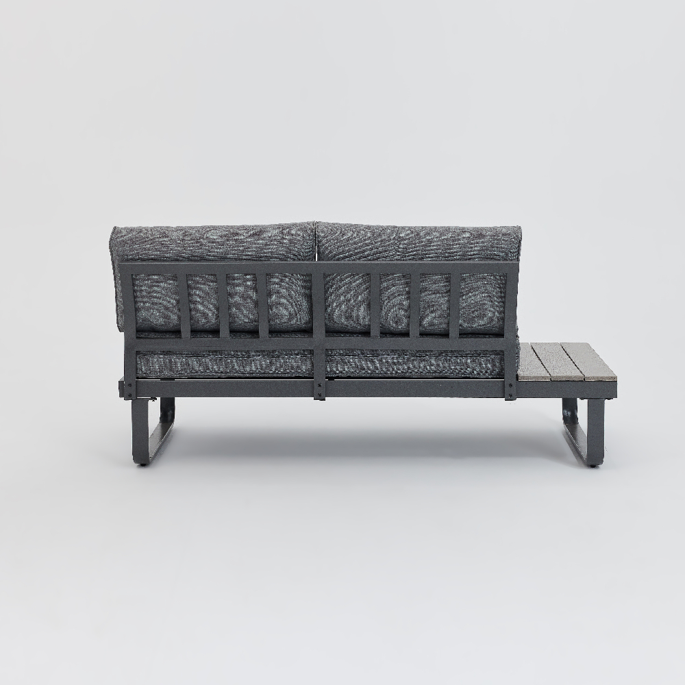 Happy Home Happy Home Ecklounge-Set 4 tlg. HGS53-GRA mit Sitzkissen in grau