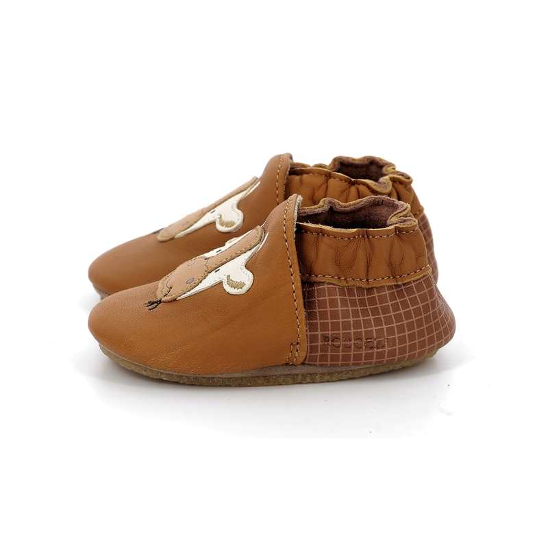 Chaussons cuir tannage vegetal Funny Cow Crp