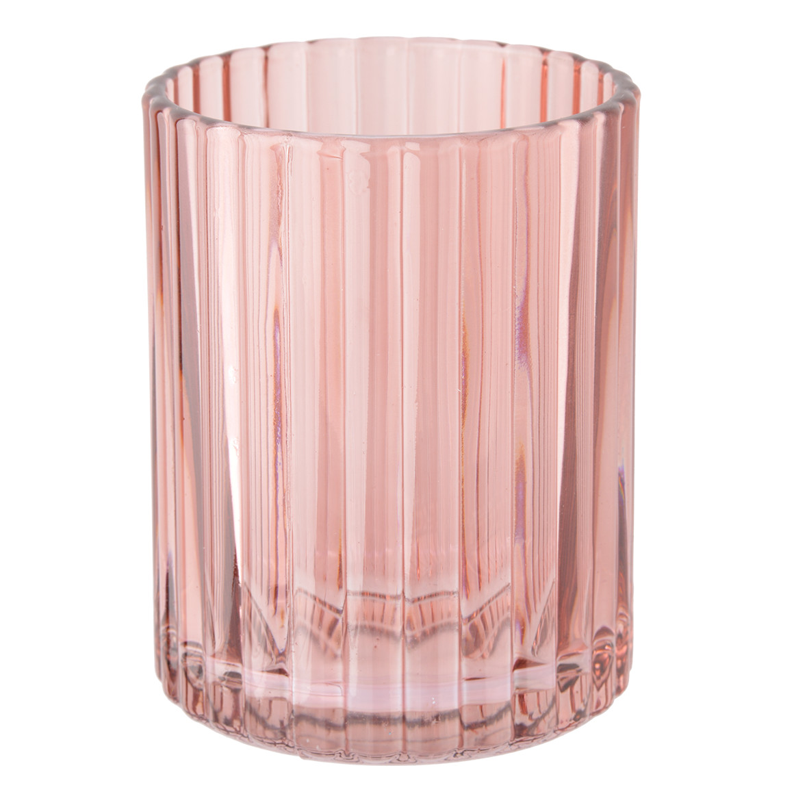 Teelichthalter in geriffelter Optik
