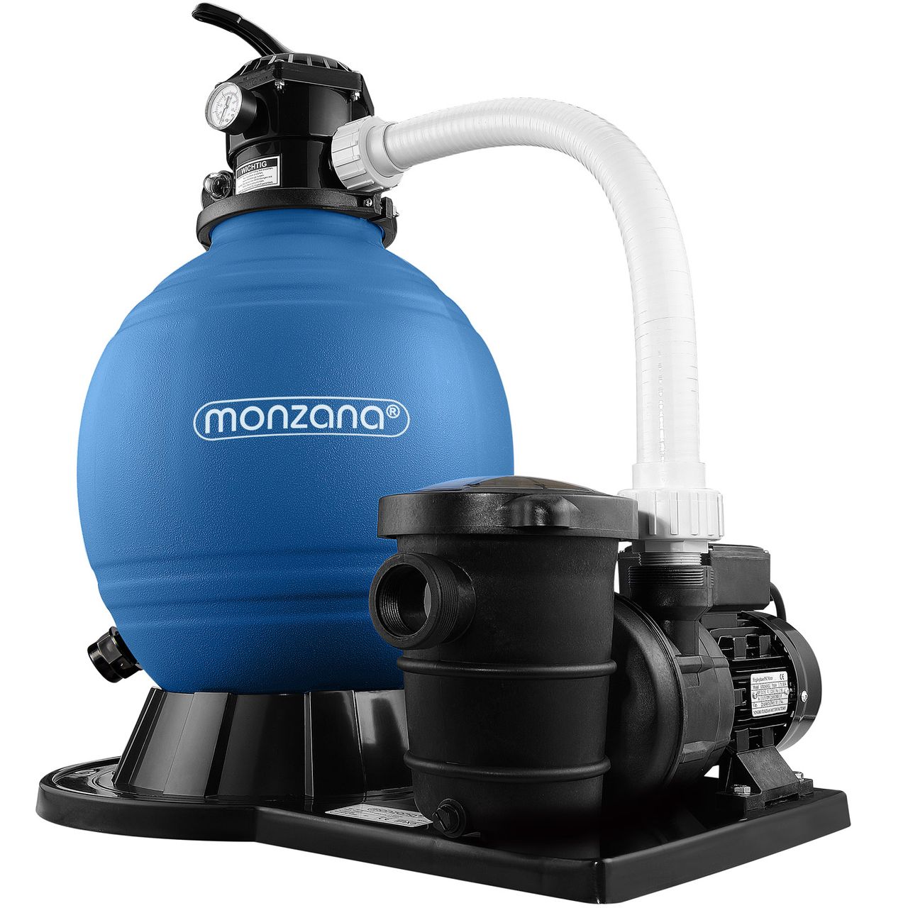Casaria monzana® Sandfilteranlage 15.900 L/h mit Vorfilter