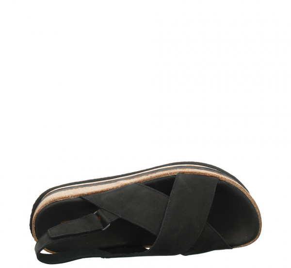 ZEGA Plateau-Sandale - Schwarz